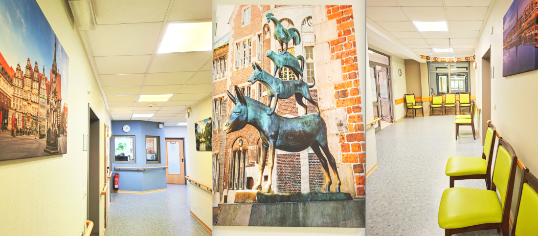 Der neu gestaltete Flur