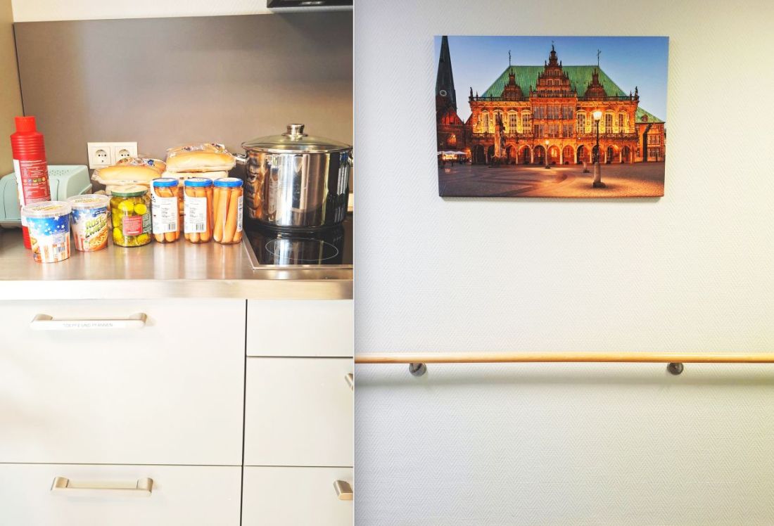 Alles steht parat für die Hotdogs.