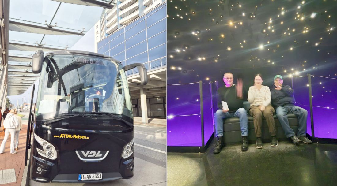 Vom Bus ins Universum: Immer beste Plätze für die Gäste!