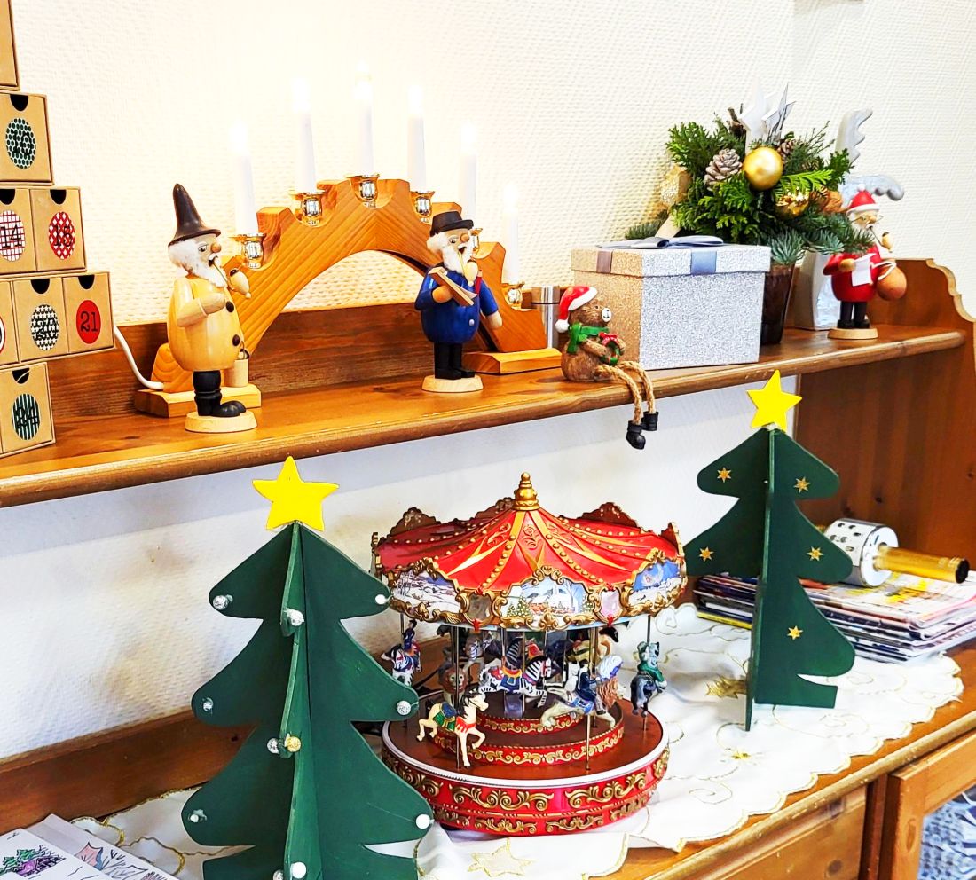 Adventsdeko im Wohnzimmer