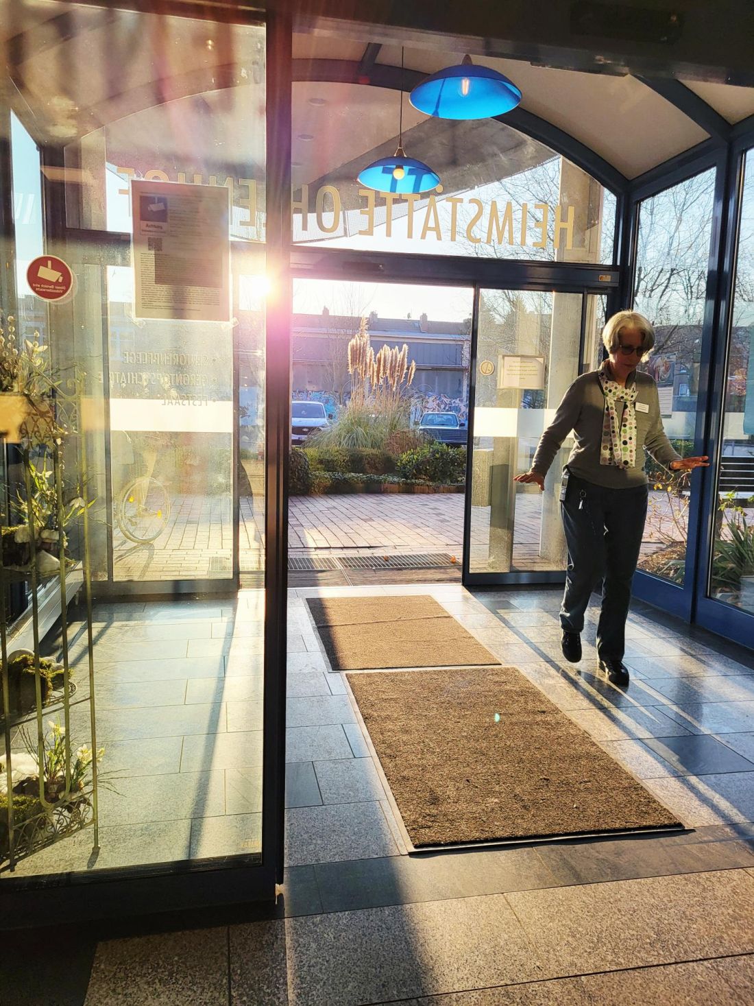 Einrichtungsleiterin Vera Strech nach einem langen Tag in der Heimstätte Ohlenhof