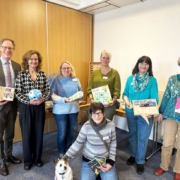 Besuch der Freunde der Stadtbibliothek Bremen (Vorstand Neumann-Redlin und Trüpel) in der Heimstätte Ohlenhof