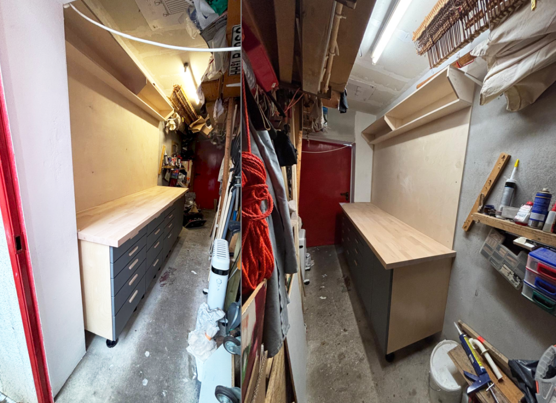 Fertig: Das fertige Möbelstück nach dem Aufbau durch Enrico!